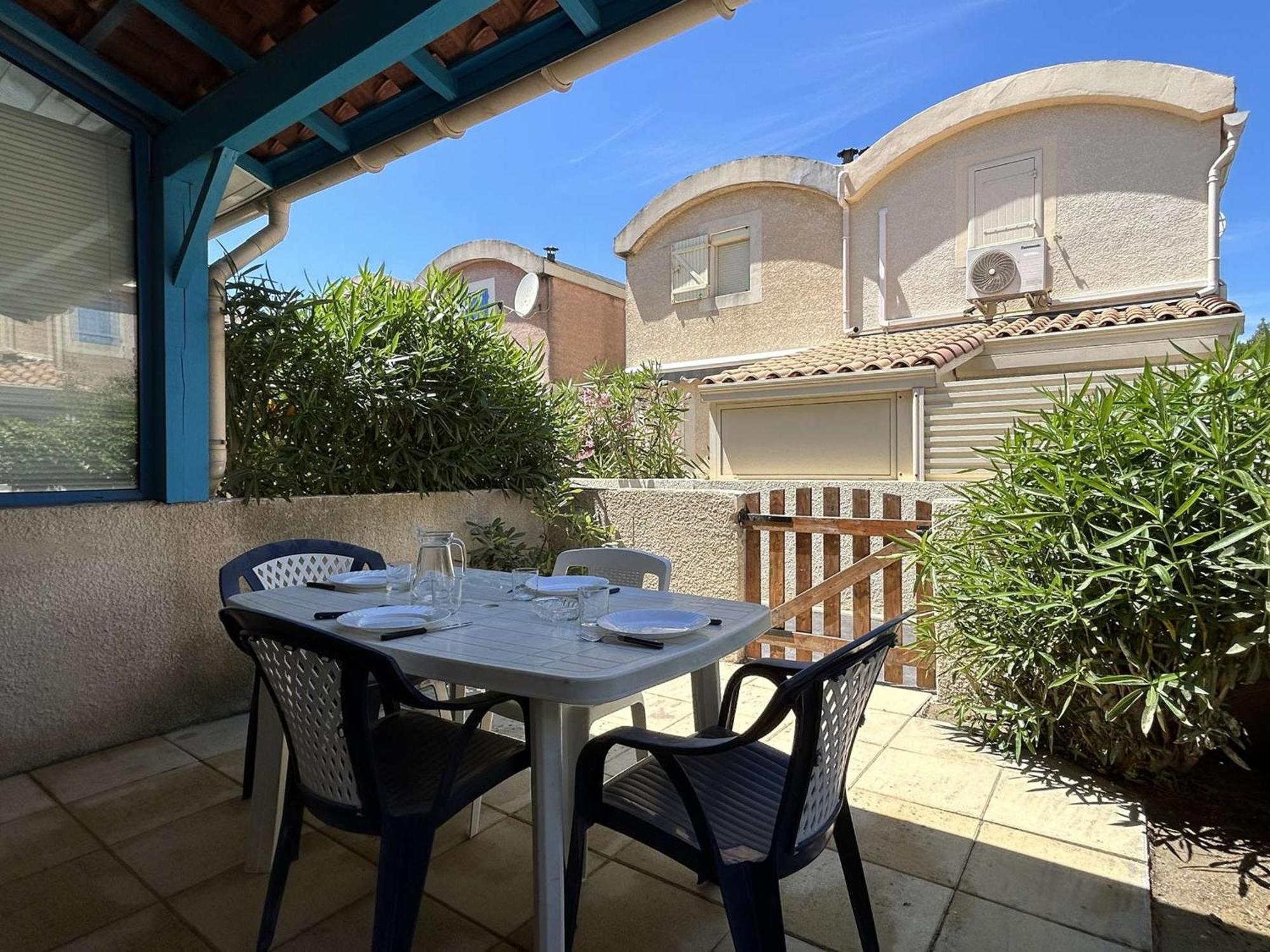 Maison T2 Mezzanine Renovee - 6 Pers, Mateille, Terr. Ensoleillee, Piscine, Parking Prive - Fr-1-229-836 Gruissan